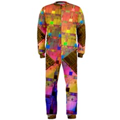 Technology Circuit Pentium Die Onepiece Jumpsuit (men)  by BangZart