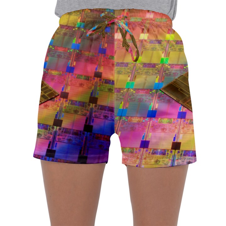 Technology Circuit Pentium Die Sleepwear Shorts