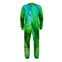 Sunlight Filtering Through Transparent Leaves Green Blue OnePiece Jumpsuit (Kids) View1