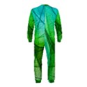 Sunlight Filtering Through Transparent Leaves Green Blue OnePiece Jumpsuit (Kids) View2