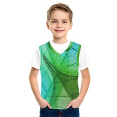 Sunlight Filtering Through Transparent Leaves Green Blue Kids  Sportswear by BangZart