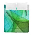 Sunlight Filtering Through Transparent Leaves Green Blue Duvet Cover Double Side (Full/ Double Size) View1