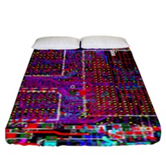 Technology Circuit Board Layout Pattern Fitted Sheet (king Size) by BangZart