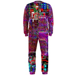 Technology Circuit Board Layout Pattern Onepiece Jumpsuit (men)  by BangZart