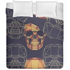 Skull Pattern Duvet Cover Double Side (california King Size)