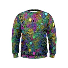 Starbursts Biploar Spring Colors Nature Kids  Sweatshirt by BangZart