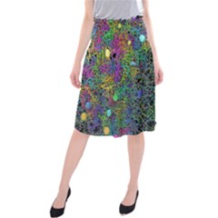 Starbursts Biploar Spring Colors Nature Midi Beach Skirt by BangZart