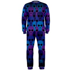 Skull Pattern Wallpaper Onepiece Jumpsuit (men)  by BangZart