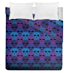 Skull Pattern Wallpaper Duvet Cover Double Side (queen Size) by BangZart