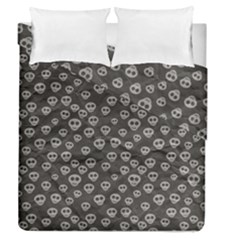 Skull Halloween Background Texture Duvet Cover Double Side (queen Size) by BangZart