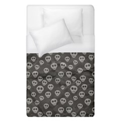 Skull Halloween Background Texture Duvet Cover (single Size) by BangZart