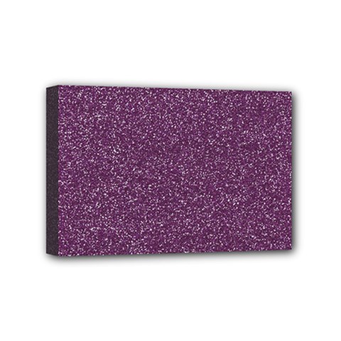 Purple Colorful Glitter Texture Pattern Mini Canvas 6  X 4  by paulaoliveiradesign