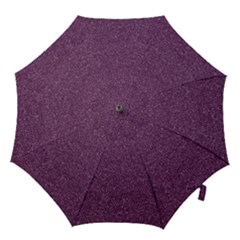 Purple Colorful Glitter Texture Pattern Hook Handle Umbrellas (large)