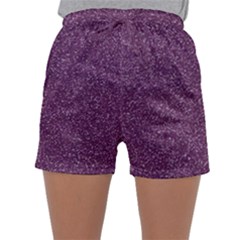 Purple Colorful Glitter Texture Pattern Sleepwear Shorts