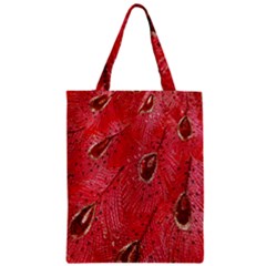 Red Peacock Floral Embroidered Long Qipao Traditional Chinese Cheongsam Mandarin Zipper Classic Tote Bag by BangZart