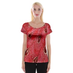 Red Peacock Floral Embroidered Long Qipao Traditional Chinese Cheongsam Mandarin Cap Sleeve Tops by BangZart