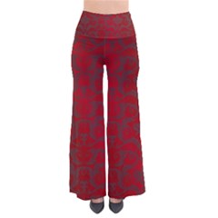 Red Dark Vintage Pattern Pants by BangZart