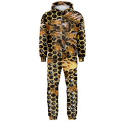 Queen Cup Honeycomb Honey Bee Hooded Jumpsuit (men)  by BangZart