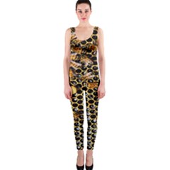 Queen Cup Honeycomb Honey Bee Onepiece Catsuit by BangZart