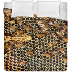 Queen Cup Honeycomb Honey Bee Duvet Cover Double Side (king Size) by BangZart