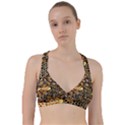 Queen Cup Honeycomb Honey Bee Sweetheart Sports Bra View1