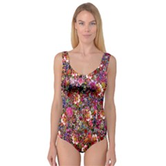 Psychedelic Flower Princess Tank Leotard  by BangZart