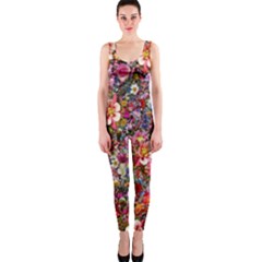 Psychedelic Flower Onepiece Catsuit by BangZart