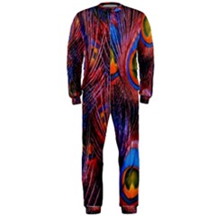 Pretty Peacock Feather Onepiece Jumpsuit (men)  by BangZart