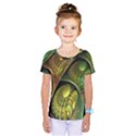 Psytrance Abstract Colored Pattern Feather Kids  One Piece Tee View1