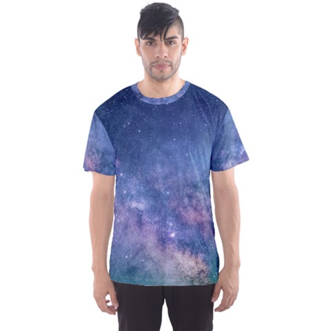 Galaxy Nebula Astro Stars Space Men s Sports Mesh Tee by paulaoliveiradesign