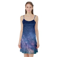 Galaxy Nebula Astro Stars Space Satin Night Slip by paulaoliveiradesign