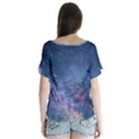 Galaxy Nebula Astro Stars Space Flutter Sleeve Top View2