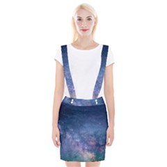 Galaxy Nebula Astro Stars Space Braces Suspender Skirt by paulaoliveiradesign