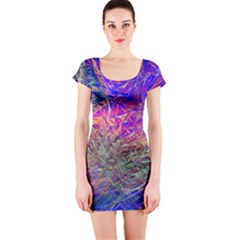 Poetic Cosmos Of The Breath Short Sleeve Bodycon Dress by BangZart