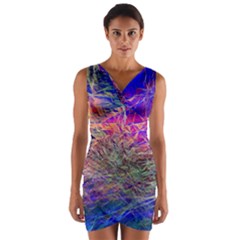 Poetic Cosmos Of The Breath Wrap Front Bodycon Dress by BangZart