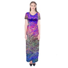 Poetic Cosmos Of The Breath Short Sleeve Maxi Dress by BangZart