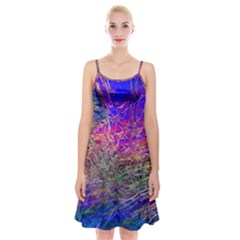 Poetic Cosmos Of The Breath Spaghetti Strap Velvet Dress by BangZart