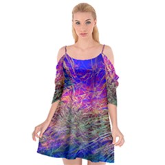 Poetic Cosmos Of The Breath Cutout Spaghetti Strap Chiffon Dress by BangZart