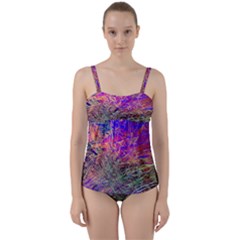 Poetic Cosmos Of The Breath Twist Front Tankini Set