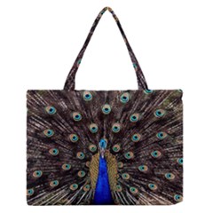 Peacock Medium Zipper Tote Bag by BangZart