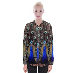 Peacock Womens Long Sleeve Shirt