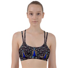 Peacock Line Them Up Sports Bra