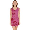 Pink Circuit Pattern Bodycon Dress View1