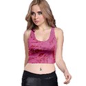 Pink Circuit Pattern Racer Back Crop Top View1