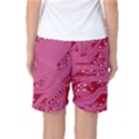 Pink Circuit Pattern Women s Basketball Shorts View2