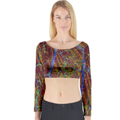 Neurobiology Long Sleeve Crop Top by BangZart