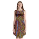 Neurobiology Sleeveless Chiffon Dress   View1