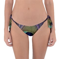 Peacock Feather Reversible Bikini Bottom