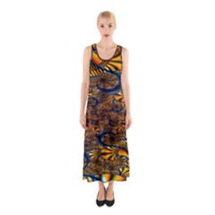 Pattern Bright Sleeveless Maxi Dress by BangZart