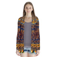 Pattern Bright Drape Collar Cardigan by BangZart